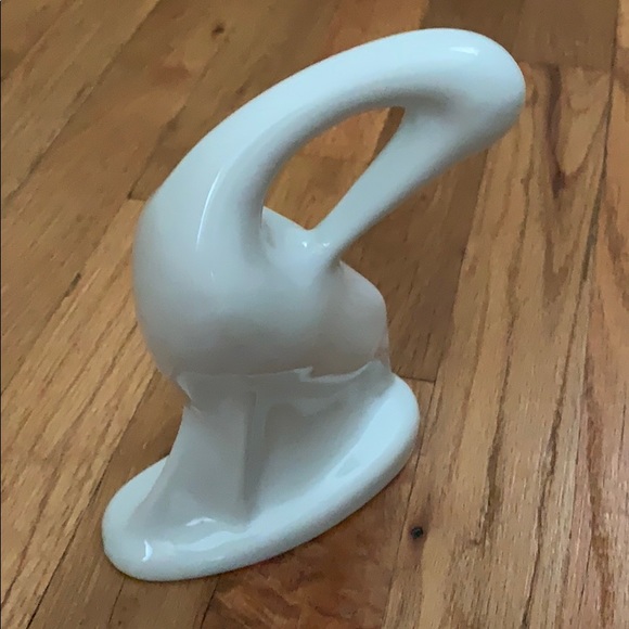 Naaman Israel Heron/Egret White Abstract Fine Porcelain Israel VTG Sculpture - Picture 2 of 10